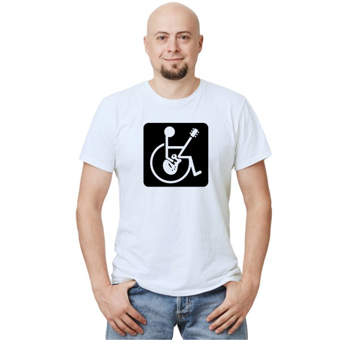 Camiseta Cadeirante Rockeiro Rock And Roll Personalizada
