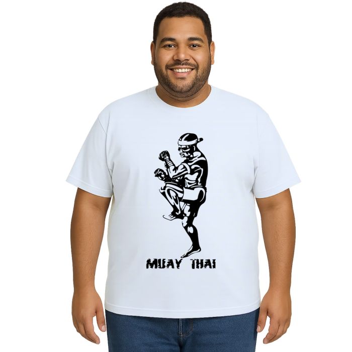 Camiseta Muay Thai Lutador Estampa Personalizada