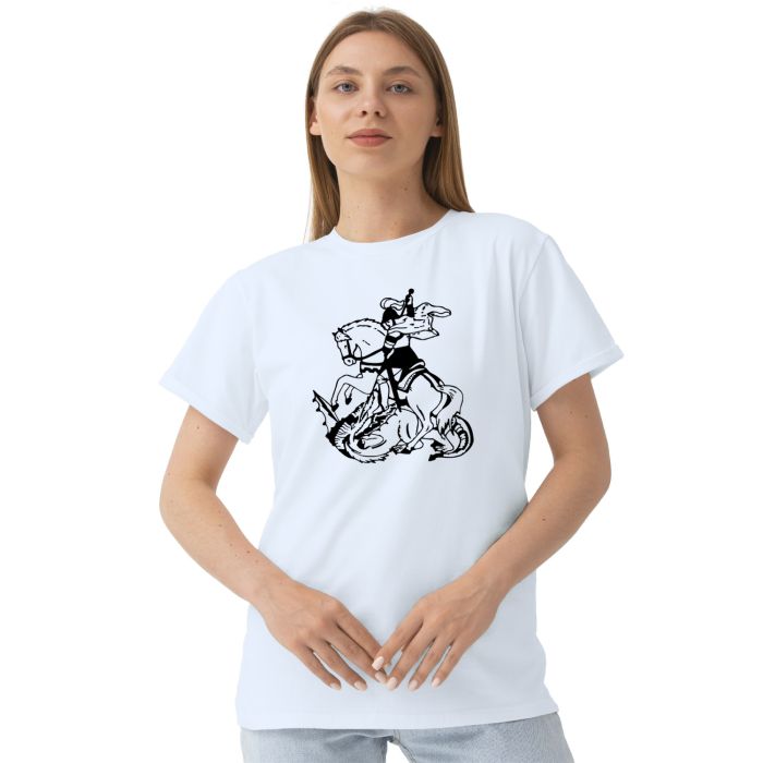 Camiseta São Jorge Religiosa Estampa Personalizada