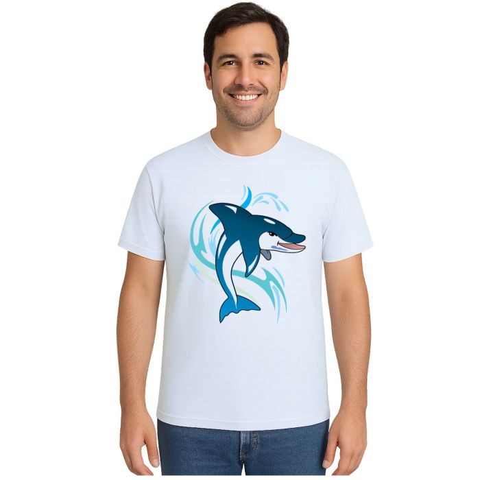 Camiseta Golfinho Dolphin Estampa Personalizada