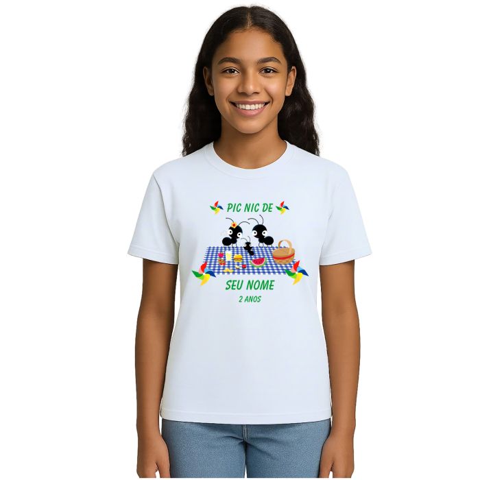 Camiseta Pic Nic Piquenique Formiguinhas Personalizada