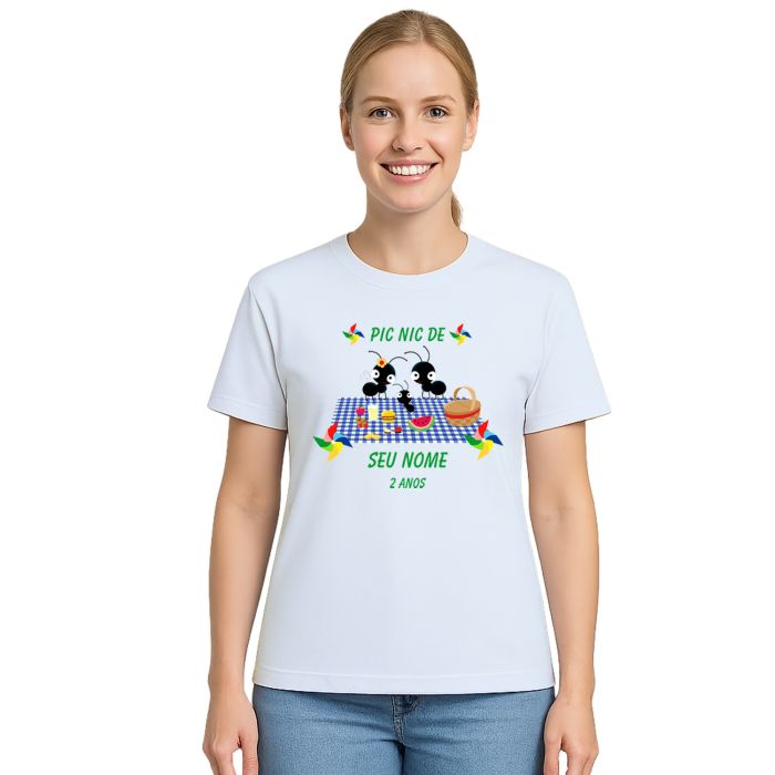 Camiseta Pic Nic Piquenique Formiguinhas Personalizada