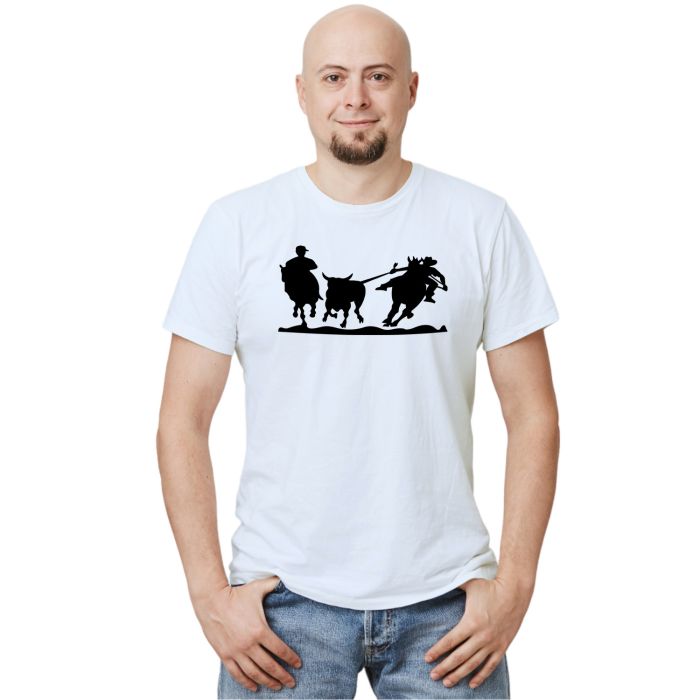 Camiseta Cowboy Laçando Boi Personalizada Sertanejo