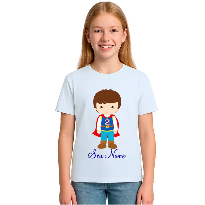 Camiseta Príncipe Capa Vermelha Estampa Personalizada