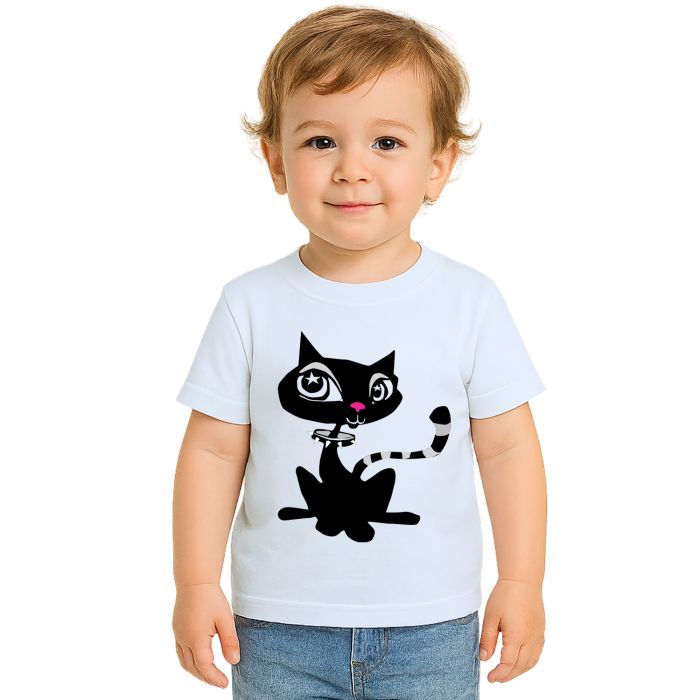 Camiseta Gata Punk Cat Personalizada Pets Gatinha