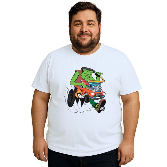 Camiseta Frankenstein Dragster Estampa Personalizada