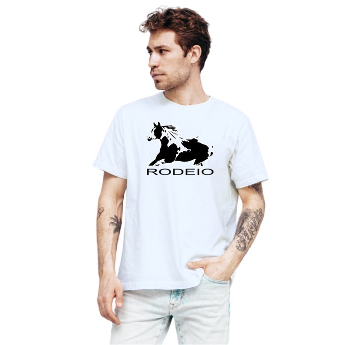 Camiseta Cavalo Rodeio Sertanejo Estampa Personalizada