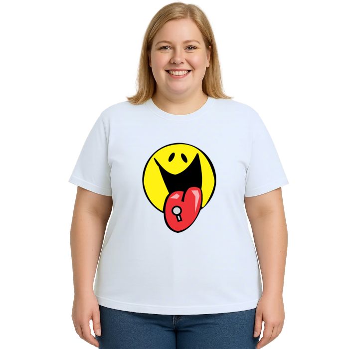 Camiseta Smile Piercing Criativa Estampa Personalizada