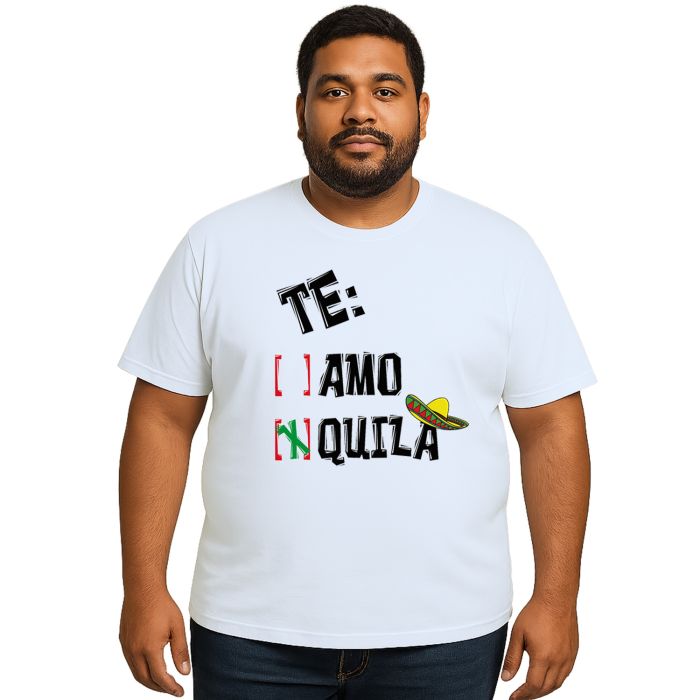 Camiseta Te Amo Quila Carnaval Estampa Personalizada