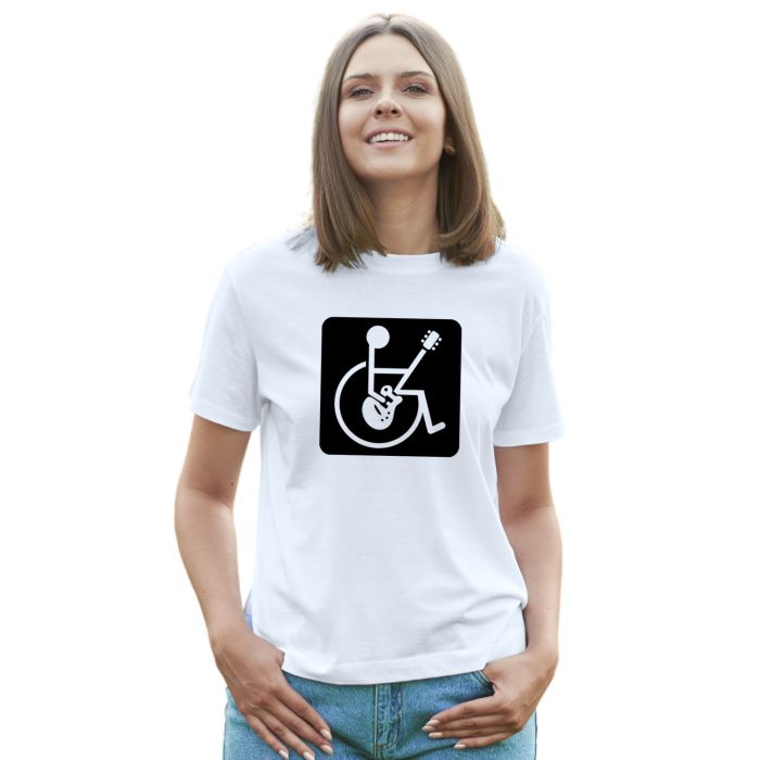 Camiseta Cadeirante Rockeiro Rock And Roll Personalizada