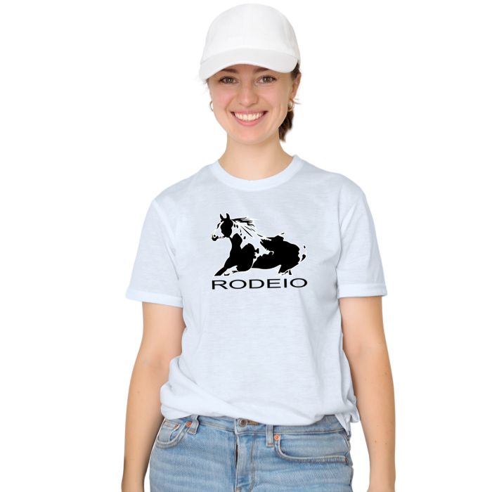Camiseta Cavalo Rodeio Sertanejo Estampa Personalizada