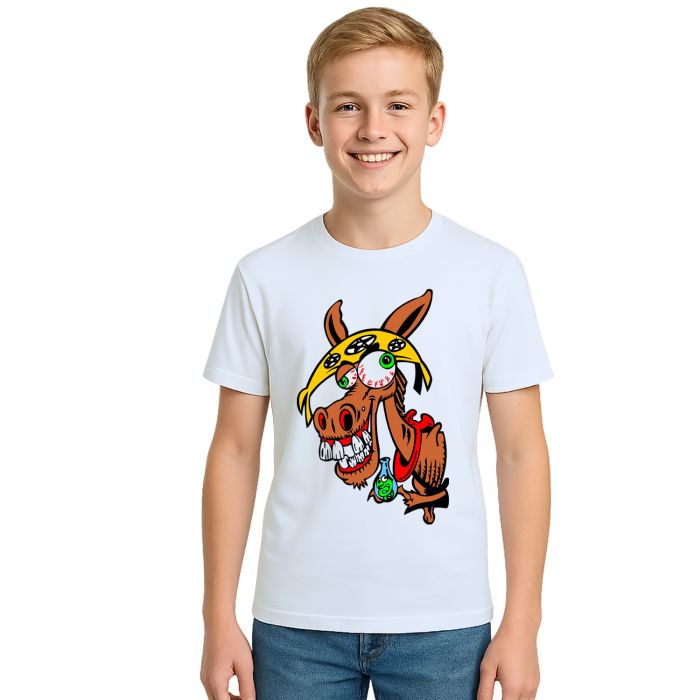 Camiseta Jumento Louco Engraçada Estampa Personalizada