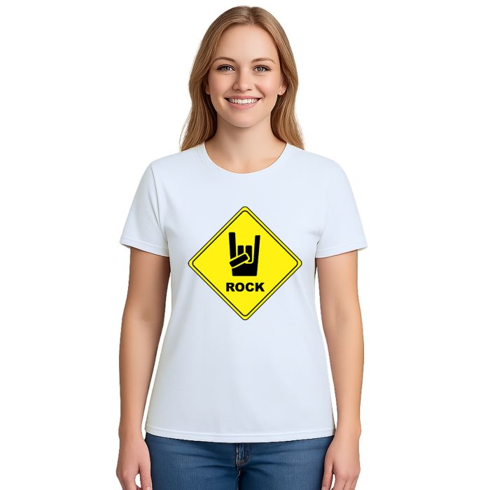Camiseta Placa Rock Roqueiro Estampa Personalizada
