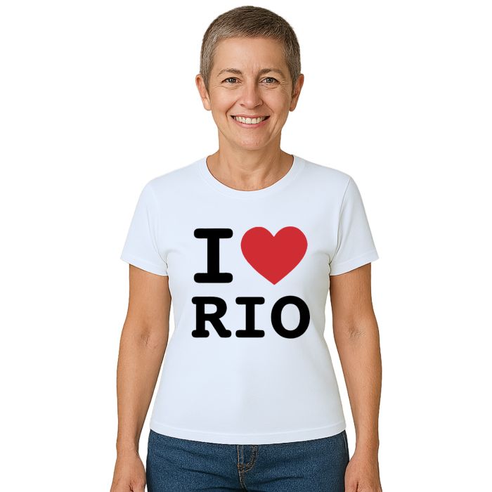 Camiseta I Love Rio de Janeiro Estampa Personalizada