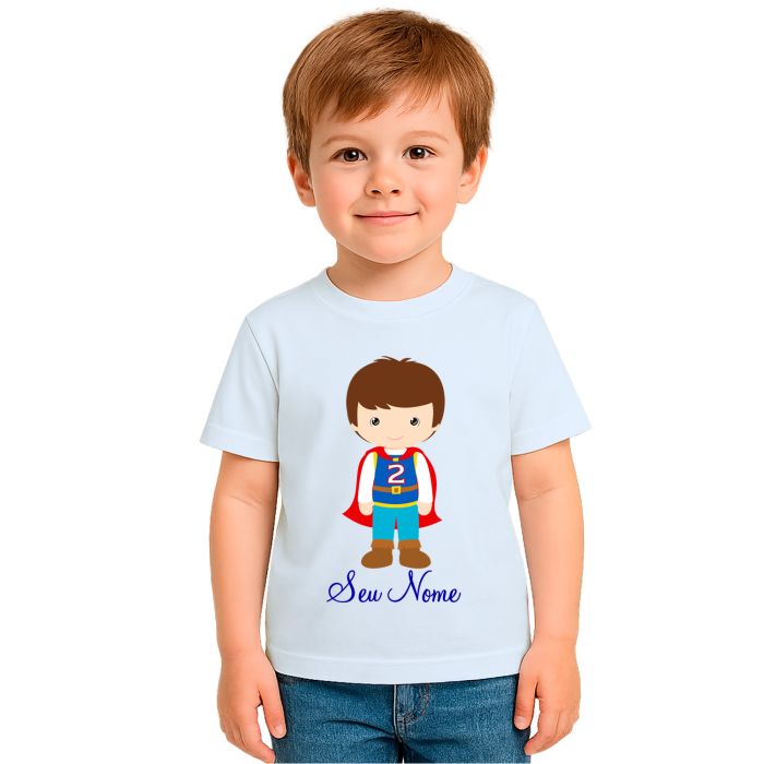 Camiseta Príncipe Capa Vermelha Estampa Personalizada