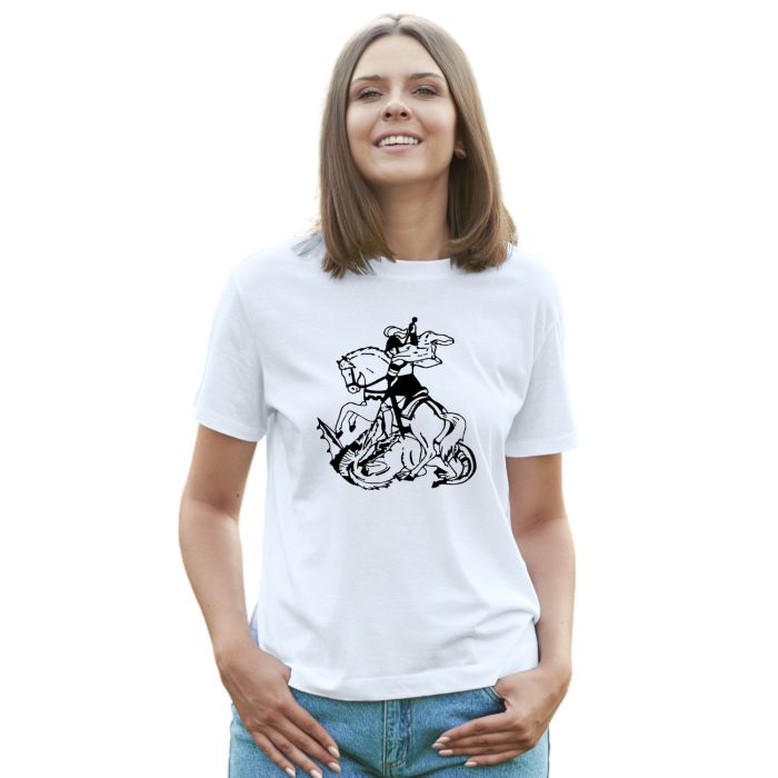 Camiseta São Jorge Religiosa Estampa Personalizada