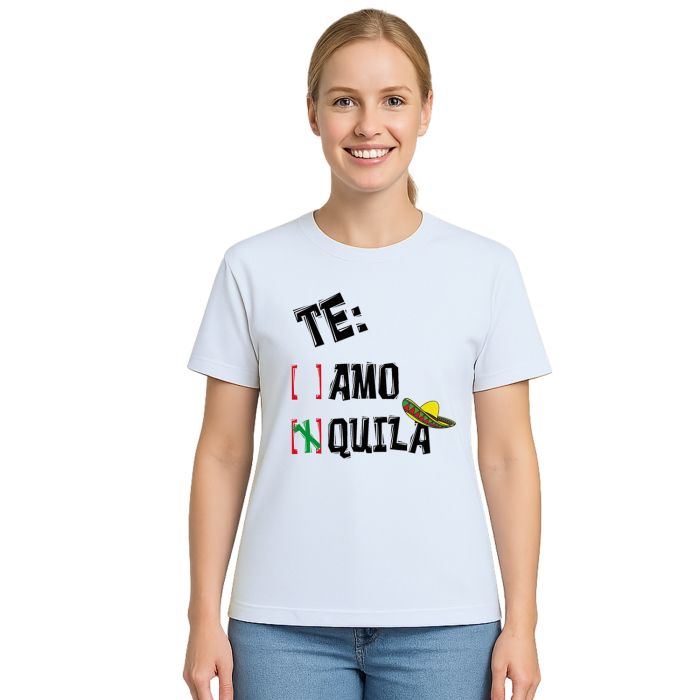 Camiseta Te Amo Quila Carnaval Estampa Personalizada