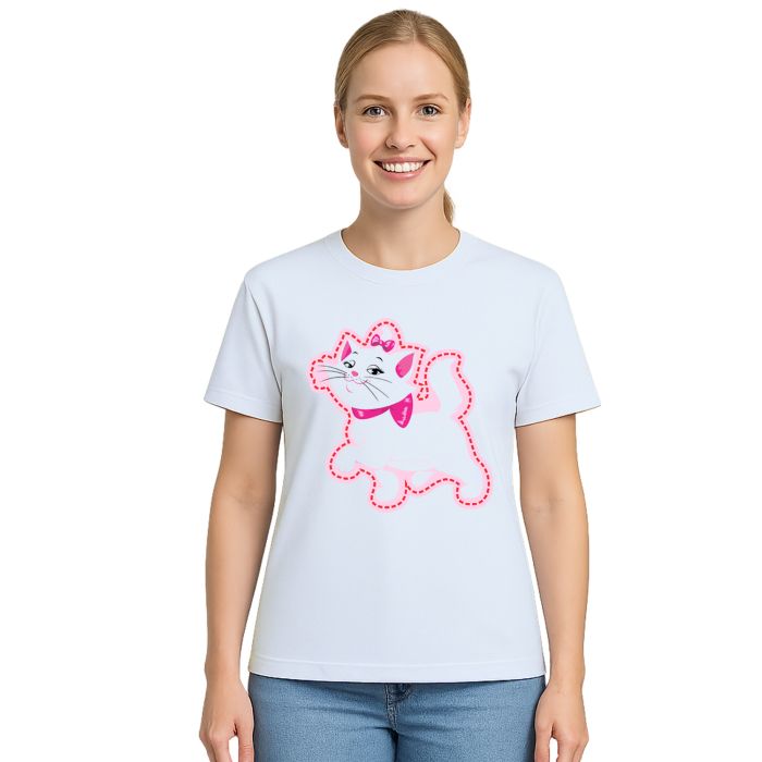Camiseta Gata Traços Gatinha Pet Estampa Personalizada