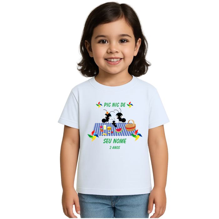 Camiseta Pic Nic Piquenique Formiguinhas Personalizada
