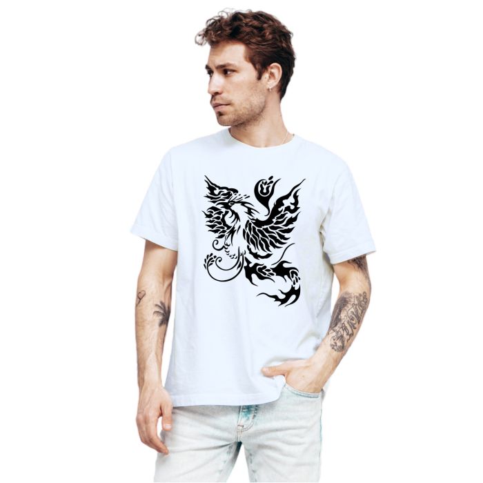 Camiseta Tribal Fênix Mística Estampa Personalizada