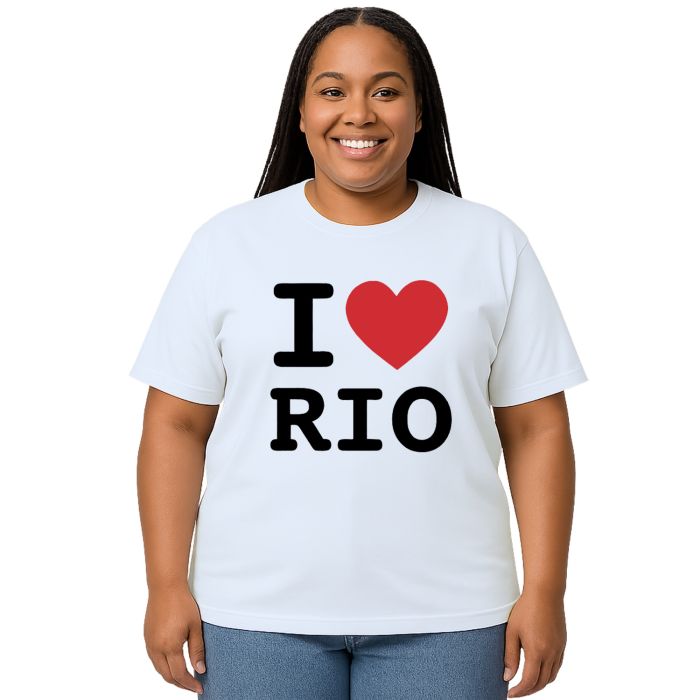 Camiseta I Love Rio de Janeiro Estampa Personalizada