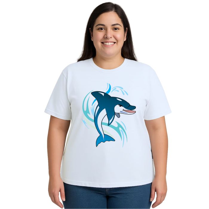 Camiseta Golfinho Dolphin Estampa Personalizada