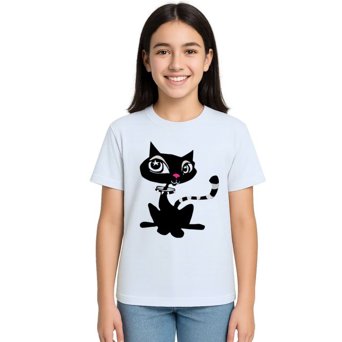 Camiseta Gata Punk Cat Personalizada Pets Gatinha