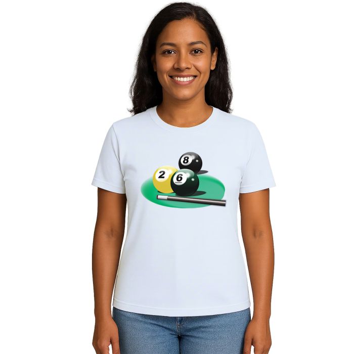 Camiseta Sinuca Snooker Bilhar Estampa Personalizada