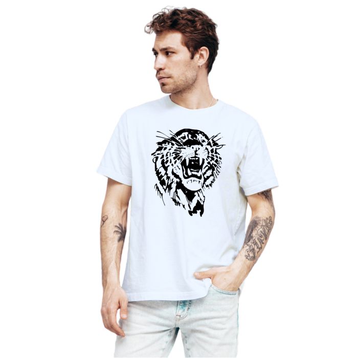 Camiseta Tigre Black Face Tiger Estampa Personalizada