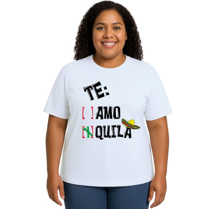 Camiseta Te Amo Quila Carnaval Estampa Personalizada