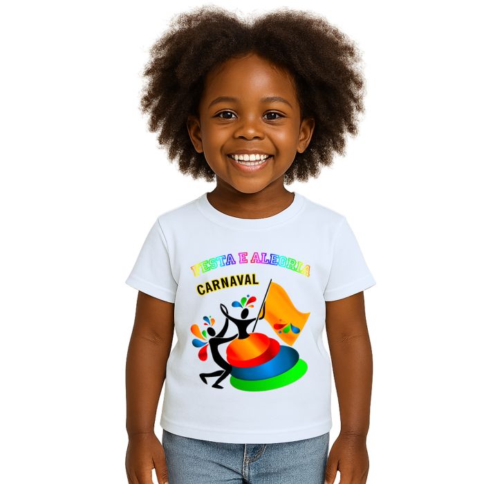 Camiseta Carnaval Festa E Alegria Personalizada