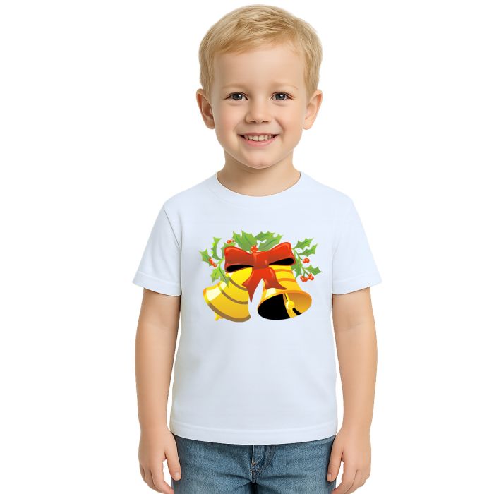 Camiseta Natalina Sinos De Natal Estampa Personalizada