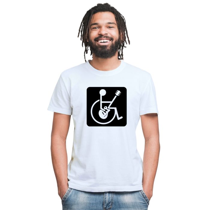 Camiseta Cadeirante Rockeiro Rock And Roll Personalizada