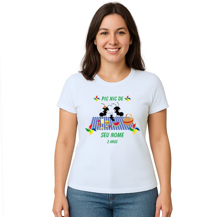 Camiseta Pic Nic Piquenique Formiguinhas Personalizada