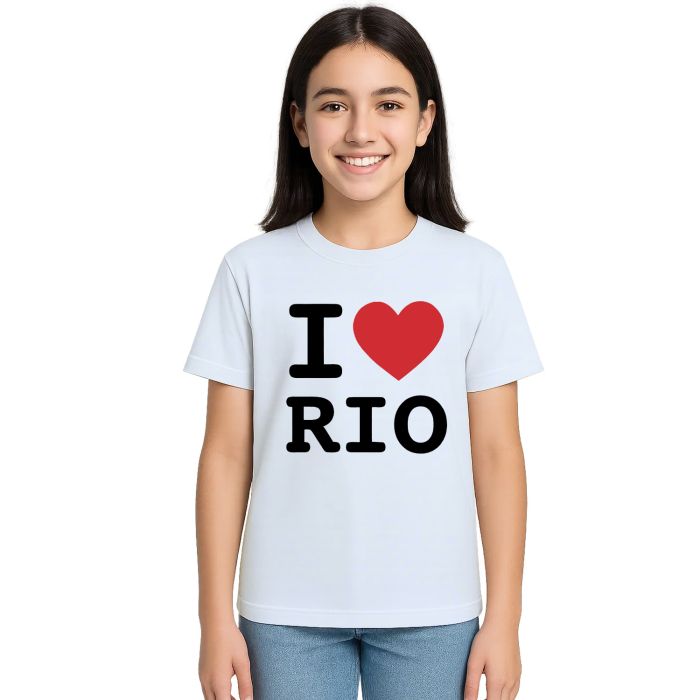 Camiseta I Love Rio de Janeiro Estampa Personalizada