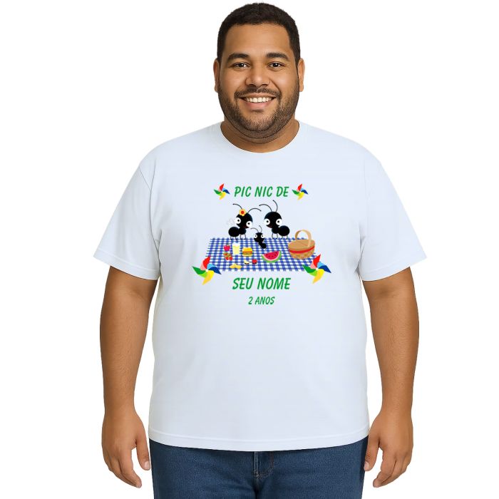 Camiseta Pic Nic Piquenique Formiguinhas Personalizada