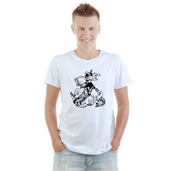 Camiseta São Jorge Religiosa Estampa Personalizada