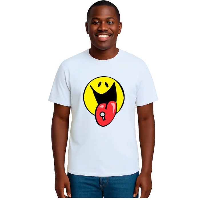 Camiseta Smile Piercing Criativa Estampa Personalizada