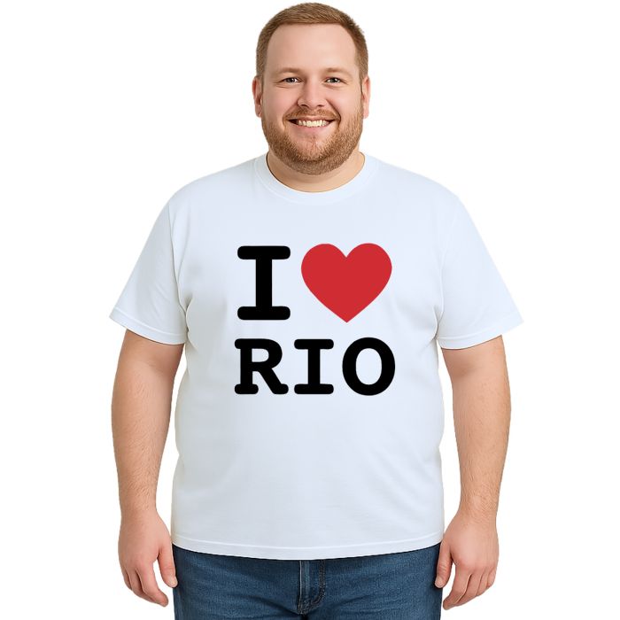 Camiseta I Love Rio de Janeiro Estampa Personalizada