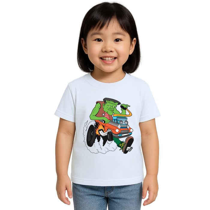 Camiseta Frankenstein Dragster Estampa Personalizada