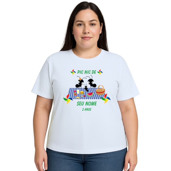 Camiseta Pic Nic Piquenique Formiguinhas Personalizada