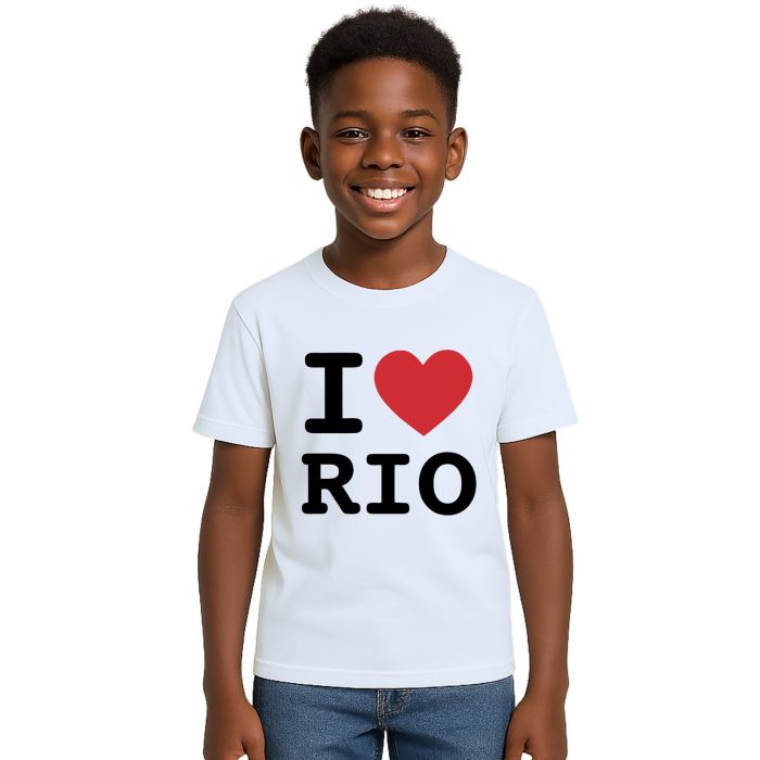 Camiseta I Love Rio de Janeiro Estampa Personalizada