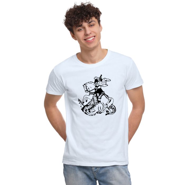 Camiseta São Jorge Religiosa Estampa Personalizada