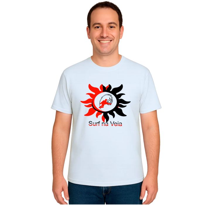 Camiseta Surf Na Veia Surfista Estampa Personalizada