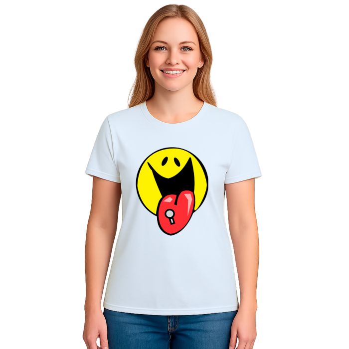 Camiseta Smile Piercing Criativa Estampa Personalizada