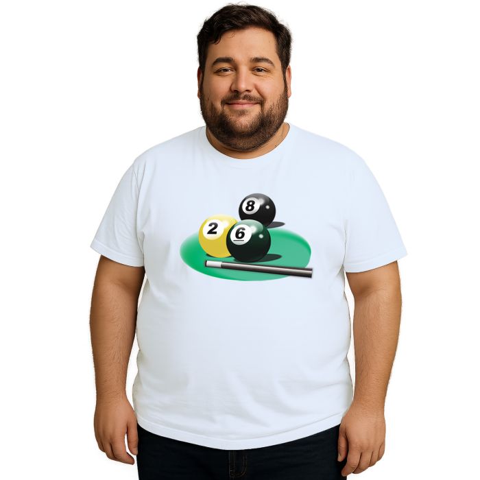 Camiseta Sinuca Snooker Bilhar Estampa Personalizada