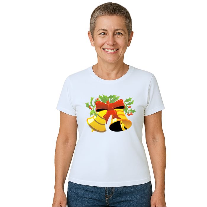 Camiseta Natalina Sinos De Natal Estampa Personalizada