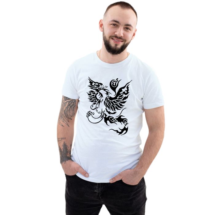 Camiseta Tribal Fênix Mística Estampa Personalizada
