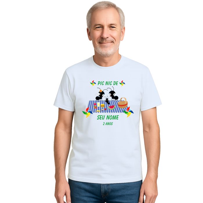 Camiseta Pic Nic Piquenique Formiguinhas Personalizada