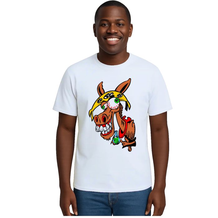 Camiseta Jumento Louco Engraçada Estampa Personalizada